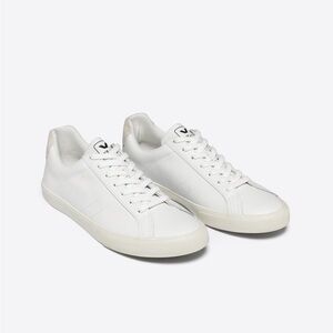 Veja Esplar Leather Logo White Sneakers